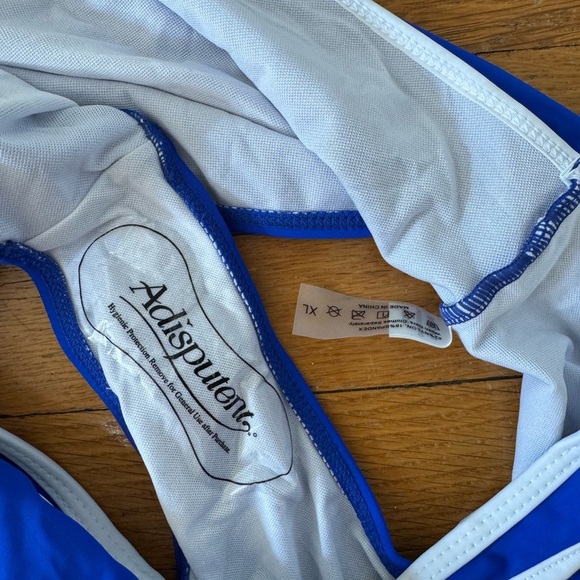 Blue and White Athletic Bikini - Picture 9 of 12